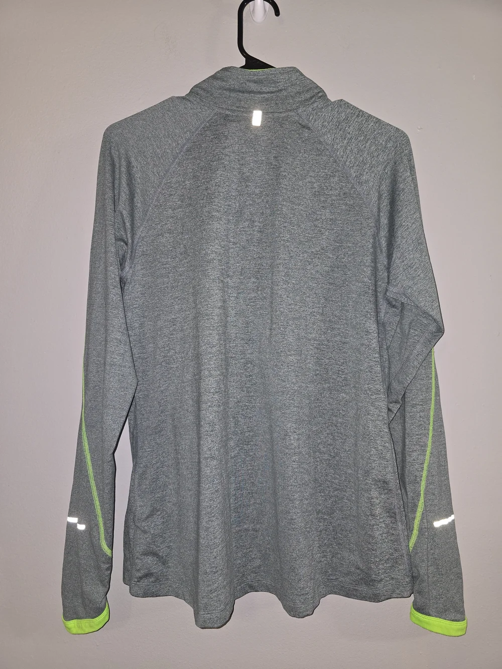 Nike Heather Green Half-Zip Top with Black Leggings Set